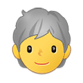 🧑‍🦳 Emoji Persona: cabello blanco en Samsung One UI 2.5.