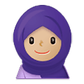 🧕🏼 Emoji Mujer Con Hiyab: Tono De Piel Claro Medio en Samsung One UI 2.5.