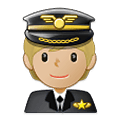 🧑🏼‍✈️ Emoji Pilot(in): mittelhelle Hautfarbe Samsung One UI 2.5.