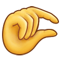 Emoji 🤏 Mano Che Fa Il Gesto Del Pizzico su Samsung One UI 2.5.