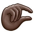🤏🏿 Emoji Mão Beliscando: Pele Escura na Samsung One UI 2.5.