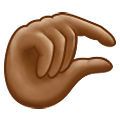 Emoji 🤏🏾 Mano Che Fa Il Gesto Del Pizzico: Carnagione Abbastanza Scura su Samsung One UI 2.5.