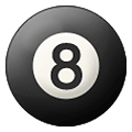 🎱 Emoji Bola Negra De Billar en Samsung One UI 2.5.