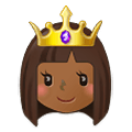 👸🏾 Emoji Princesa: Tono De Piel Oscuro Medio en Samsung One UI 2.5.