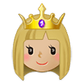 Émoji 👸🏼 Princesse : Peau Moyennement Claire sur Samsung One UI 2.5.