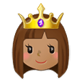 Émoji 👸🏽 Princesse : Peau Légèrement Mate sur Samsung One UI 2.5.
