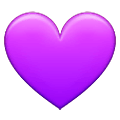 Emoji 💜 Cuore Viola su Samsung One UI 2.5.