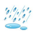 Emoji ⛆ Pioggia su Samsung One UI 2.5.