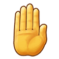 🤚 Emoji Dorso Da Mão Levantado na Samsung One UI 2.5.