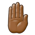 🤚🏾 Emoji erhobene Hand von hinten: mitteldunkle Hautfarbe Samsung One UI 2.5.