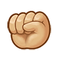 ✊🏼 Emoji Punho Levantado: Pele Morena Clara na Samsung One UI 2.5.
