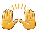 Émoji 🙌 Mains Levées sur Samsung One UI 2.5.