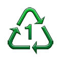 Émoji ♳ Symbole de recyclage du plastique type-1 sur Samsung One UI 2.5.