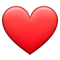 ❤️ Emoji Coração Vermelho na Samsung One UI 2.5.