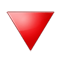 Emoji 🔻 Triangolo Rosso Con Punta Verso Il Basso su Samsung One UI 2.5.