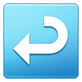 ↩️ Emoji Flecha Derecha Curvándose A La Izquierda en Samsung One UI 2.5.