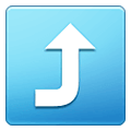 Emoji ⤴️ Freccia Curva In Alto su Samsung One UI 2.5.