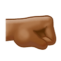 Emoji 🤜🏾 Pugno A Destra: Carnagione Abbastanza Scura su Samsung One UI 2.5.
