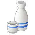 🍶 Emoji Sake-Flasche und -tasse Samsung One UI 2.5.