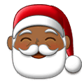 Emoji 🎅🏾 Babbo Natale: Carnagione Abbastanza Scura su Samsung One UI 2.5.