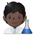 Emoji 🧑🏿‍🔬 Persona Che Lavora In Campo Scientifico: Carnagione Scura su Samsung One UI 2.5.