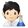 🧑🏻‍🔬 Emoji Wissenschaftler(in): helle Hautfarbe Samsung One UI 2.5.