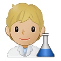 🧑🏼‍🔬 Emoji Científico: Tono De Piel Claro Medio en Samsung One UI 2.5.
