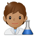 Emoji 🧑🏽‍🔬 Persona Che Lavora In Campo Scientifico: Carnagione Olivastra su Samsung One UI 2.5.