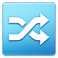 Emoji 🔀 Pulsante Di Riproduzione Casuale su Samsung One UI 2.5.