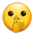 🤫 Emoji Rosto Fazendo Sinal De Silêncio na Samsung One UI 2.5.