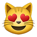 😻 Emoji lachende Katze mit Herzen als Augen Samsung One UI 2.5.