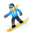 Émoji 🏂 Snowboardeur sur Samsung One UI 2.5.