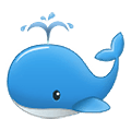 Émoji 🐳 Baleine Soufflant Par Son évent sur Samsung One UI 2.5.