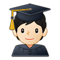 Emoji 🧑🏻‍🎓 Studente: Carnagione Chiara su Samsung One UI 2.5.