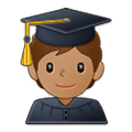 Emoji 🧑🏽‍🎓 Studente: Carnagione Olivastra su Samsung One UI 2.5.