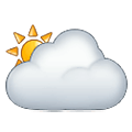 🌥️ Emoji Sonne hinter großer Wolke Samsung One UI 2.5.