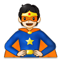 Émoji 🦸🏻 Super-héros : Peau Claire sur Samsung One UI 2.5.