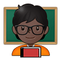 🧑🏿‍🏫 Emoji Professora Na Escola: Pele Escura na Samsung One UI 2.5.