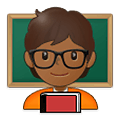 Émoji 🧑🏾‍🏫 Personnel Enseignant : Peau Mate sur Samsung One UI 2.5.