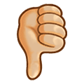 👎🏼 Emoji Polegar Para Baixo: Pele Morena Clara na Samsung One UI 2.5.
