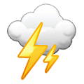 ☈ Emoji Tempestade  na Samsung One UI 2.5.