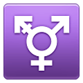 Símbolo de transgêneros  Samsung One UI 2.5.