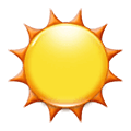 Émoji ☉ Soleil sur Samsung One UI 2.5.