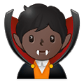 🧛🏿 Emoji Vampiro: Tono De Piel Oscuro en Samsung One UI 2.5.
