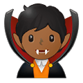 🧛🏾 Emoji Vampiro: Pele Morena Escura na Samsung One UI 2.5.