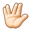 🖖🏻 Emoji Saludo Vulcano: Tono De Piel Claro en Samsung One UI 2.5.