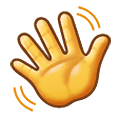 👋 Emoji Mano Saludando en Samsung One UI 2.5.