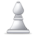 ♗ Emoji Bispo de xadrez branco na Samsung One UI 2.5.