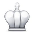 ♔ Emoji Rey del ajedrez blanco en Samsung One UI 2.5.