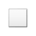 ◽ Emoji Quadrado Branco Médio Menor na Samsung One UI 2.5.